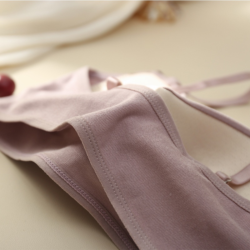Áo lót vải cotton Tinh Khiết Có Đệm Ngực Cố Định Lưng Đẹp Kiểu Pháp Cho Nữ