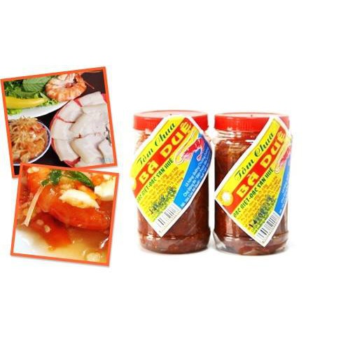 Tôm chua Bà Duệ tôm nõn bỏ đầu 400g - Đặc sản Huế