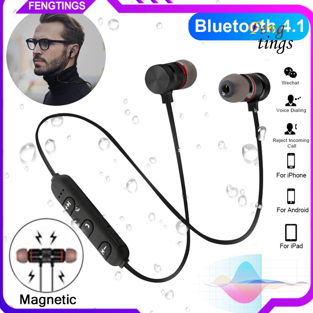 【FT】Y10 Magnetic Wireless Bluetooth In-Ear Earphone Stereo Sports Headphone with Mic