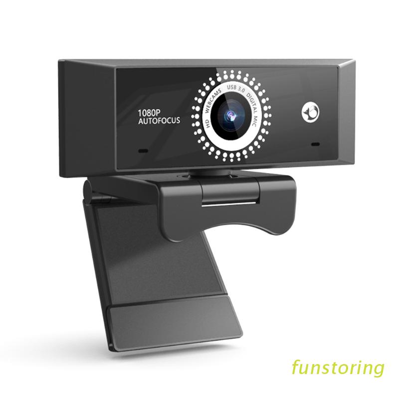 Webcam 1080P USB 2.0 Xoay 360 Độ Tự Động Lấy Nét Kèm Micro Cho Máy Tính | BigBuy360 - bigbuy360.vn