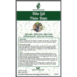 Dầu gội kích thích mọc tóc thảo dược THT
