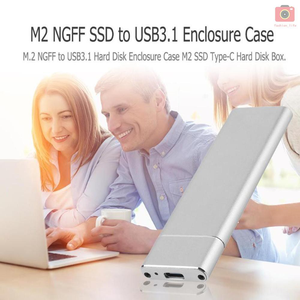 Bộ chuyển đổi ổ cứng từ M.2 NGFF SSD 6Gbps sang USB 3.1 Type-C chuyên dụng