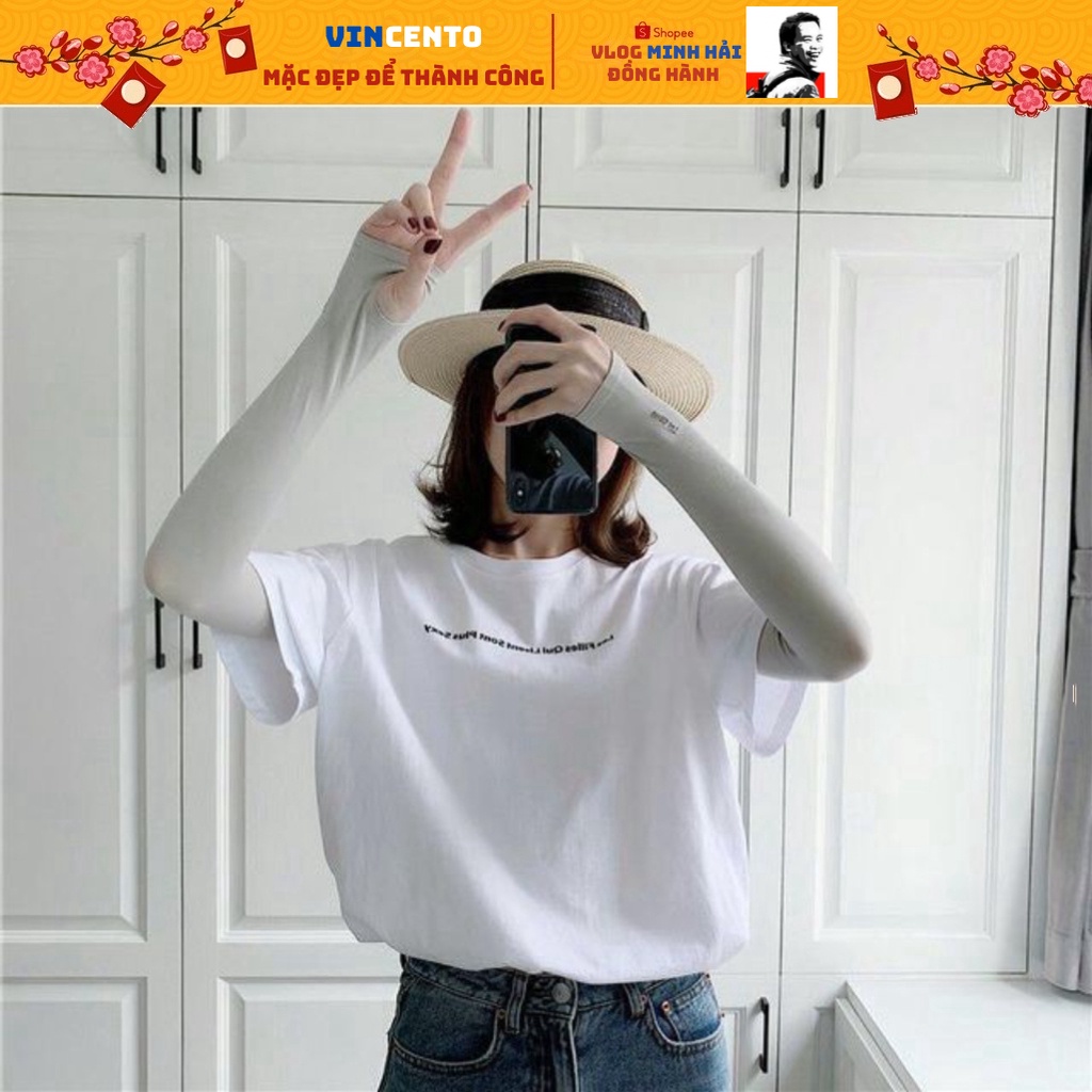 Găng Tay Chống Nắng, Găng Giữ Nhiệt, Chống Tia UV Hàn Quốc Chính Hãng Let's Slim Xỏ Ngón - Vải Dày Dặn Co Giãn Tối Đa