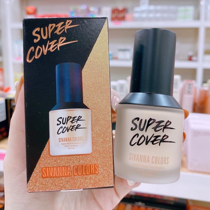 Kem Nền Che Phủ Kiềm Dầu Sivanna Color Super Cover Thái Lan