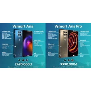 điện thoại vinsmart aris 8+128gb