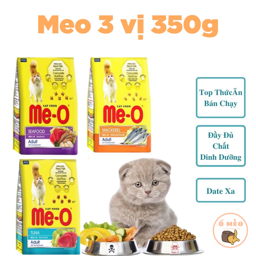 Thức ăn mèo Me-O 350g Hạt Meo cho mèo gói 350g