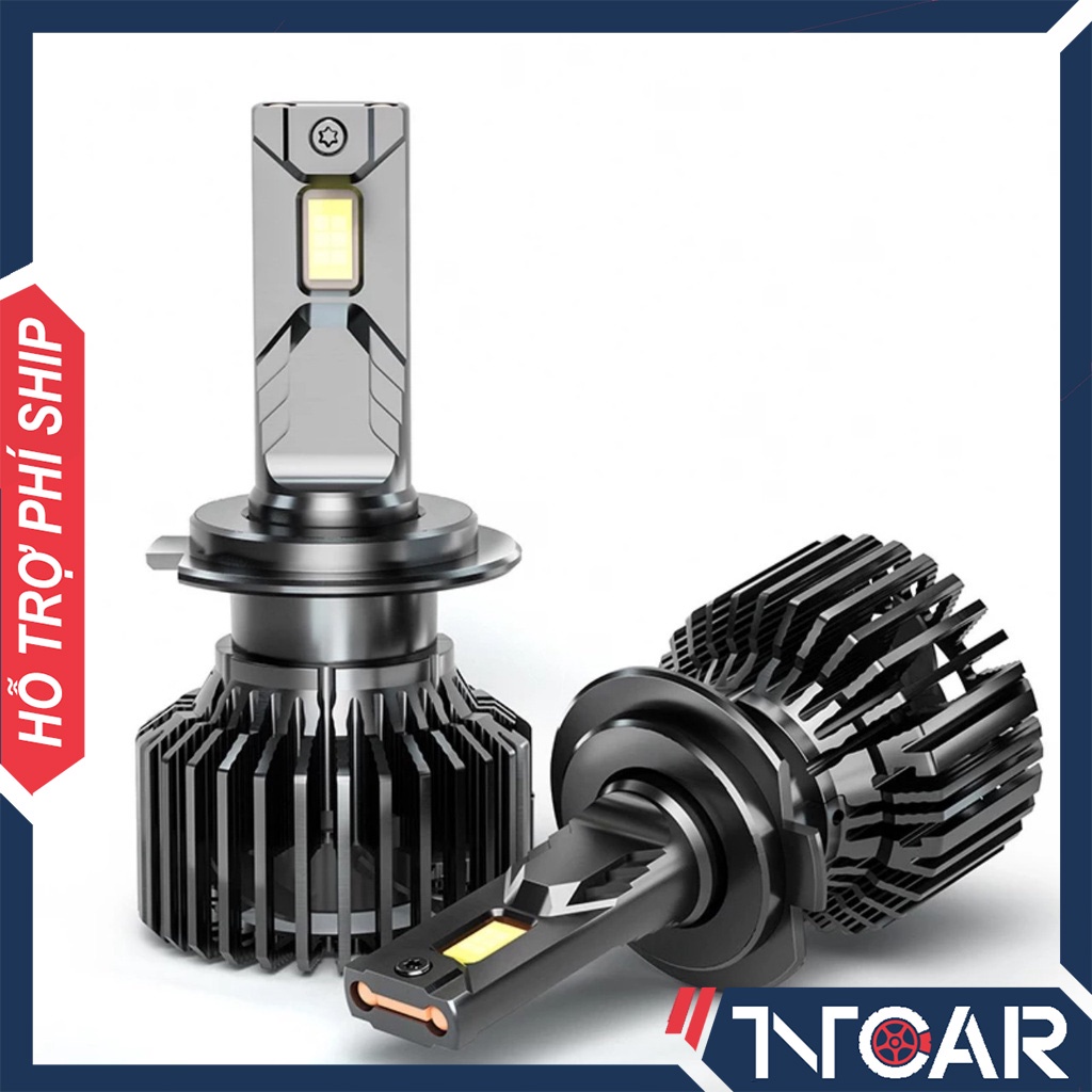 Bộ (2 bóng) đèn pha/cos led ô tô GPNE 75A - 150W - 25.000 LM - chân H4 H7 H11 HB3 H1 - 6000K
