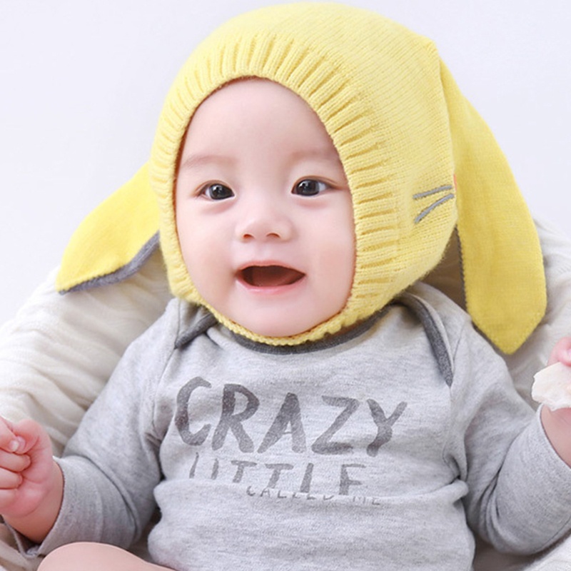 Mũ Trùm Tai Dày Dặn Giữ Ấm Thiết Kế Tai Dài Dễ Thương Dễ Phối Đồ