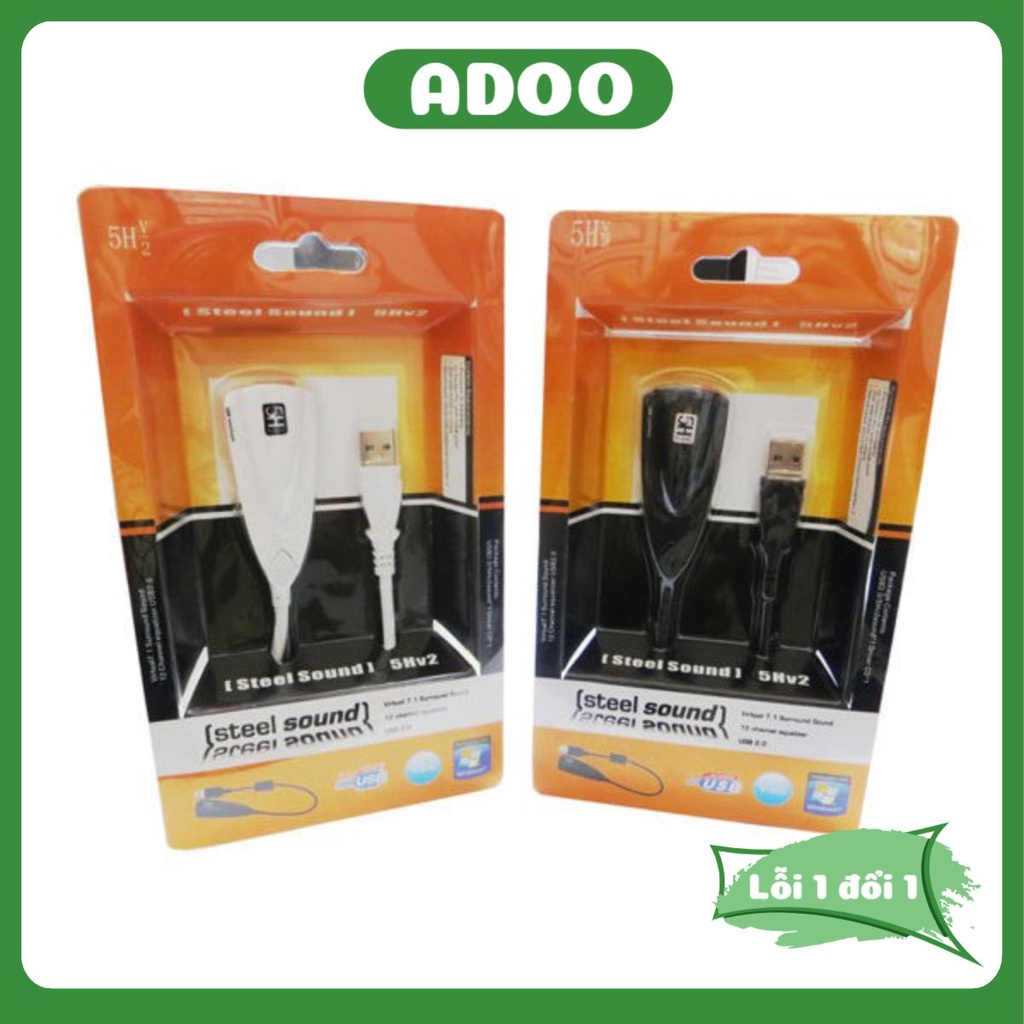 Dây Chuyển USB to sound 5H Sound dây 7.1 âm thanh chất lượng Cao giá rẻ ADOO