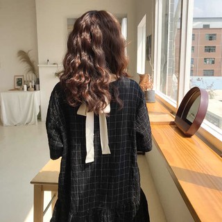 Váy Baby Doll Kẻ Ô