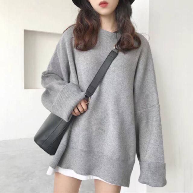 Áo Len Trơn Oversize ( Có ảnh thật )
