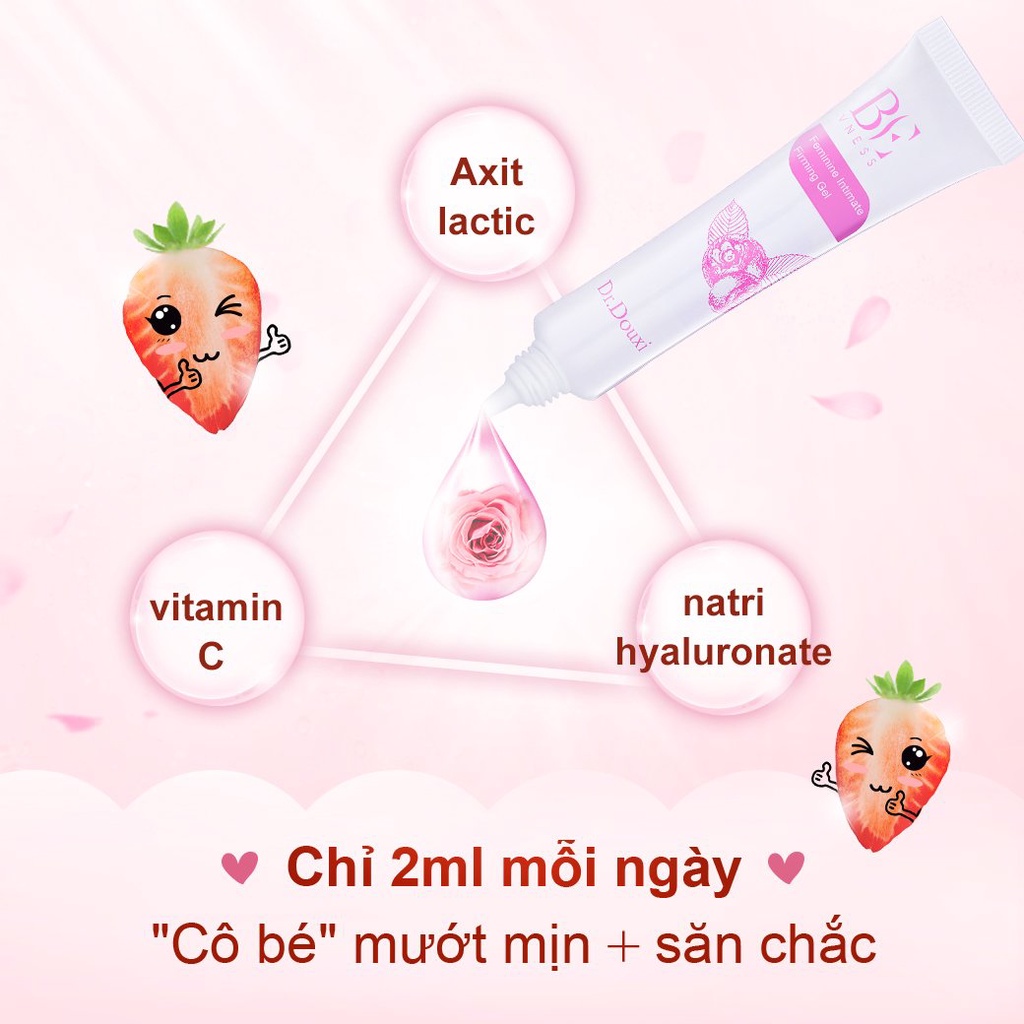 Set 3 Hồng Mịn Vùng Kín Dr.Douxi - Sữa tắm vệ sinh vùng kín + Xịt Kháng Khuẩn + Gel hồng Săn Chắc Phụ nữ