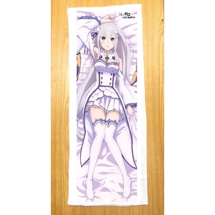 Gối ngủ Emilia Re :zero dài 40cm x 1m /Gối ôm dài anime Re:zero Emilia