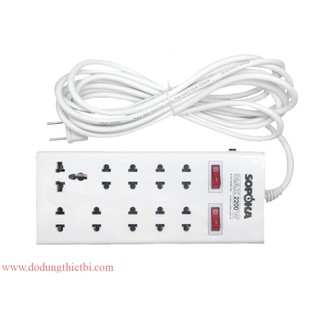 Ổ cắm 10 cửa chịu nhiệt Sopoka dây 2m
