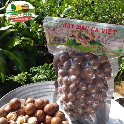 Hạt mắc ca - maccadamia - hạt size nhỏ vừa túi hút chân không 500g (Mắc ca Việt)