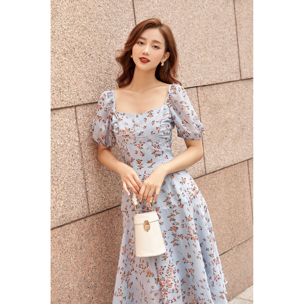 [Mã FAMALLT5 giảm 15% đơn 150k] OLV - Đầm Bluestar Floral Dress