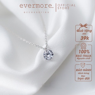 Dây chuyền bạc 8mm EVERMORE, vòng cổ bạc ME nguyên chất, phong cách minimalism, thanh lịch - D005