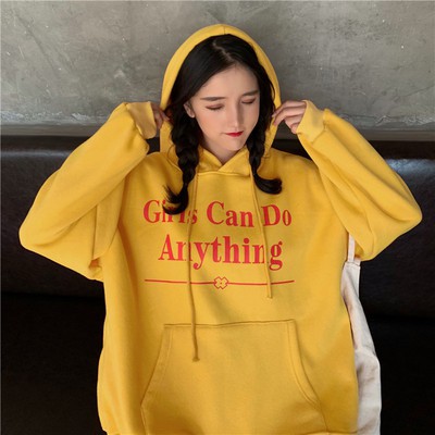Áo hoodie phong cách Hàn Quốc năng động trẻ trung dành cho nữ