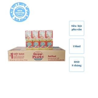 Thùng 48 hộp sữa bột pha sẵn nutifood grow plus đỏ 110ml
