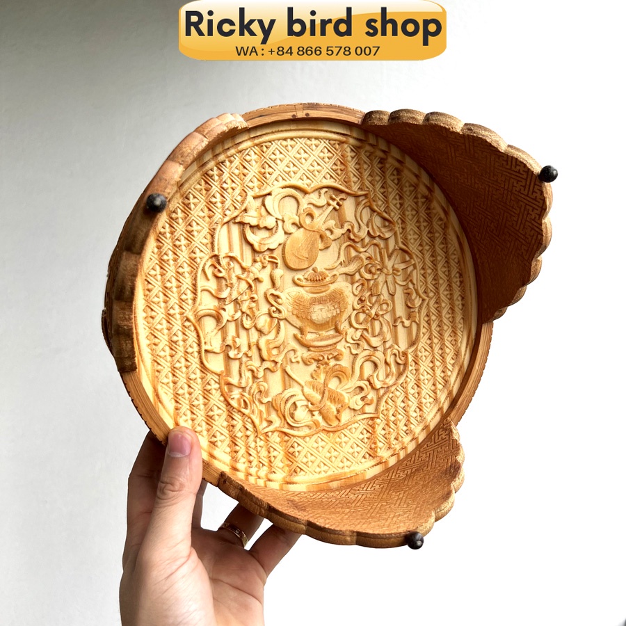 Lồng chim tre, Puteh bird cage -  Teapot 01 design