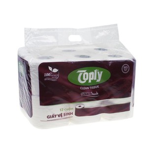Giấy vệ sinh Toply 12 cuộn 2 lớp