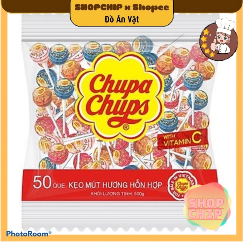 Túi 60 Cây Kẹo Mút Chupachups Mix Vị Tổng Hợp