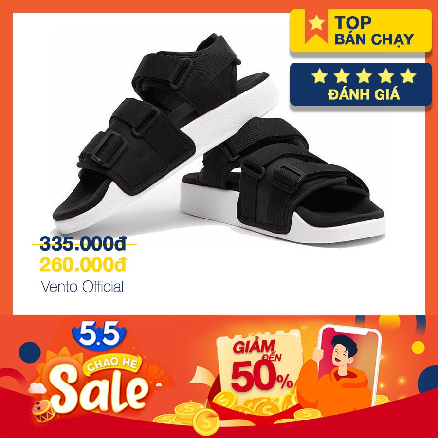 GIÀY SANDAL VENTO CHÍNH HÃNG 1019-ĐEN [ẢNH THẬT - Full size 35-44]  [GIÀY SANDAL NAM NỮ]