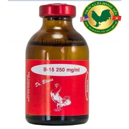 B15 250 mg/ml LỌ 10ML- DẠNG CHÍCH - HÃNG BRECO - GIA TĂNG THỂ LỰC VÀ SỰ TỈNH TÁO CHO CHIẾN KÊ