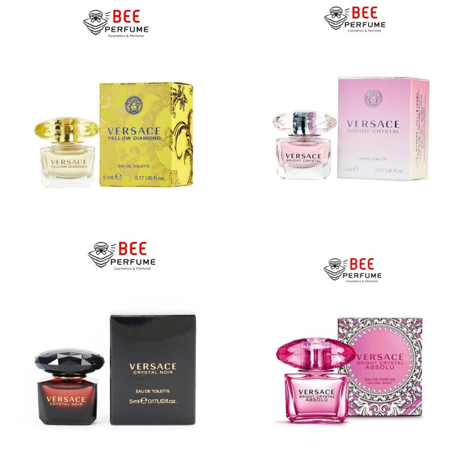 Nước Hoa Versace Bright Crystal, Crystal Noir, Yellow Diamond, Crystal Absolu EDP Mini 5ML Chính Hãng [AUTH]