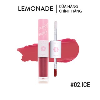 Son LEMONADE Perfect couple lip 02 ICE hồng đất 7.5g