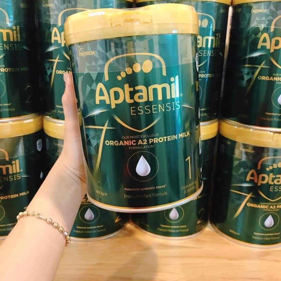 Sữa Aptamil Essensis Số 3, 2,1 Dòng Sữa Hữu Cơ Organic Tăng Đề Kháng Hộp 900G Nhập Khẩu Nội Địa Úc Hàng Air