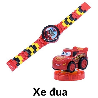Đồng hồ điện tử đeo tay trẻ em đồ chơi con quay ❤️Xe Đua và chủ đề khác❤️ mã 50100