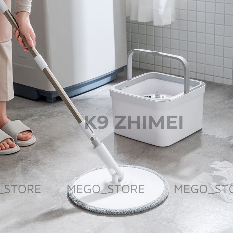 Cây Lau Nhà Tách Nước Bẩn K9 ZHIMEI Chổi Lau Nhà Tự Vắt Thông Minh Bộ Lau Nhà 360 Độ Bảo Hàng 12 Tháng