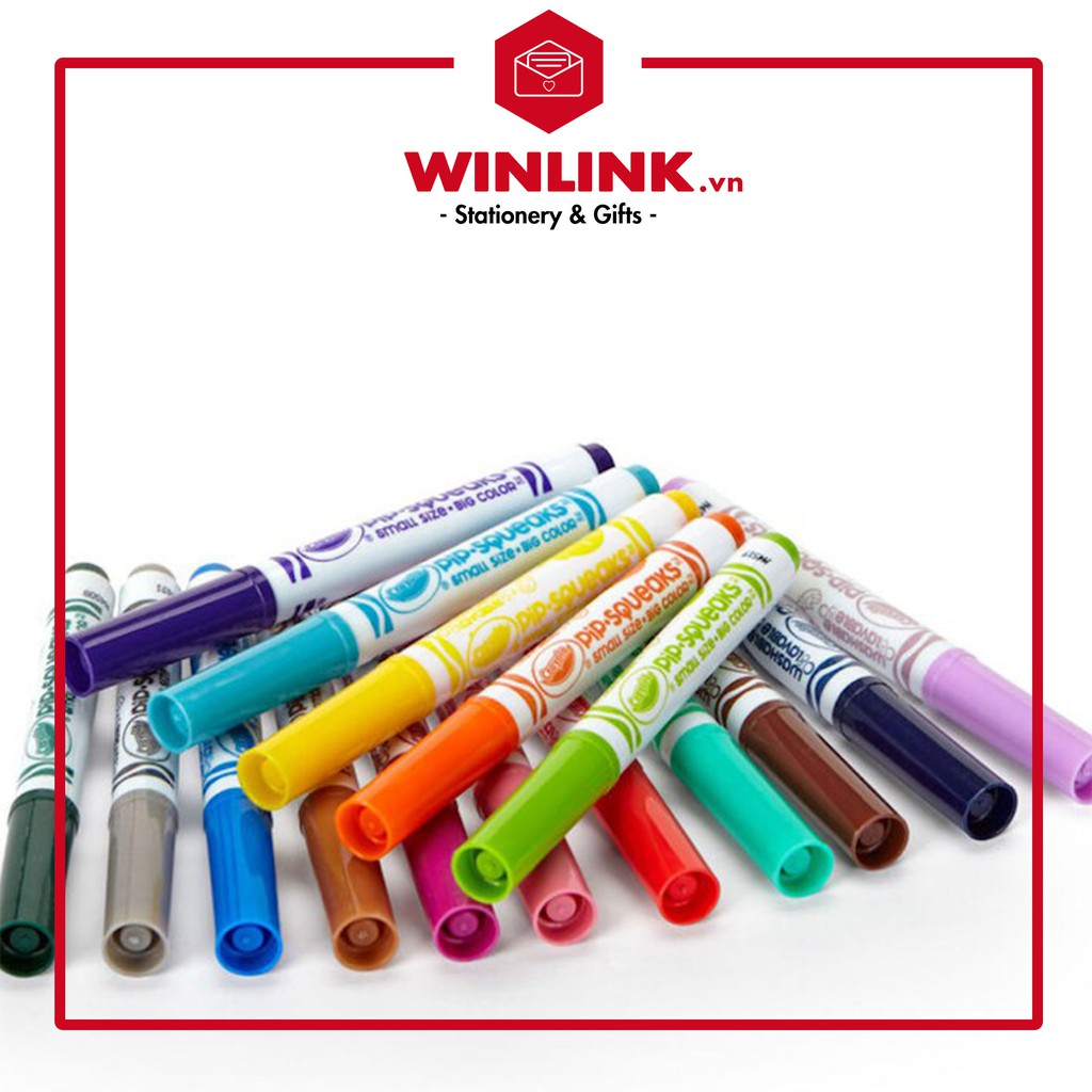 Combo 5 cây bút lông nét thanh nét đậm Crayola mini (màu ngẫu nhiên)