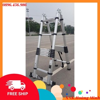 [Hàng Nhập Khẩu] THANG NHÔM RÚT CHỮ A 1M9 + 1M9. THANG NHÔM RÚT ĐÔI 38Al (1M9 + 1M9). . MỚI 2020