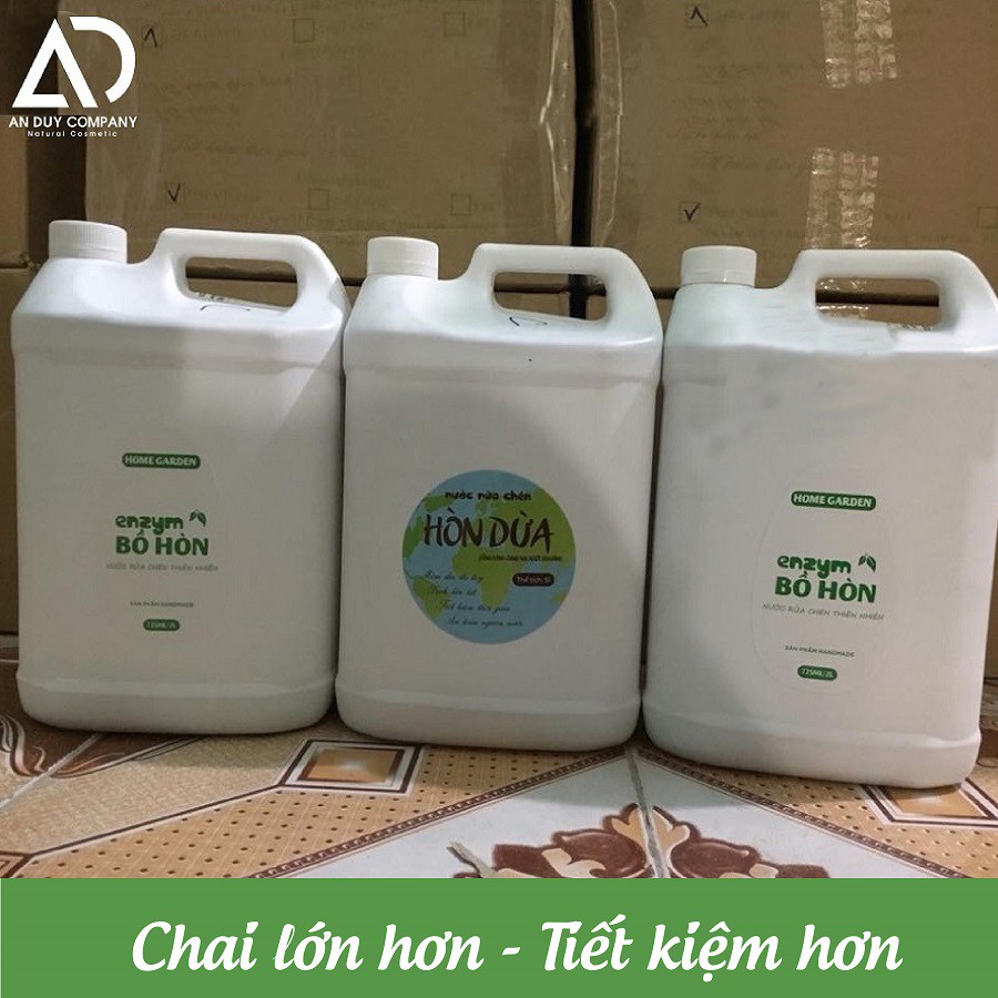 Nước rửa chén Bồ Hòn can lớn 5 lít siêu tiết kiệm