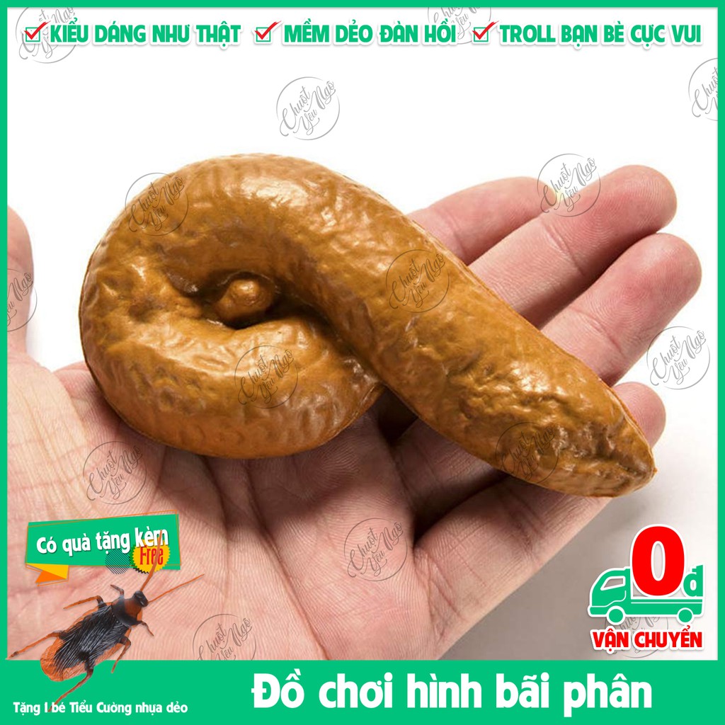 Cục shit mềm đồ chơi hình bãi phân thư giản troll bạn bè