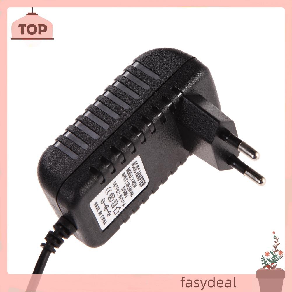 (Fas) Củ Sạc Phích Cắm Eu Ac 100-240v Dc 5.5mm X 2.5mm 5v 1a 1000ma