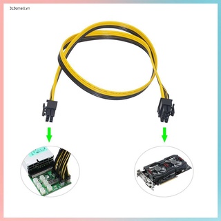 chất lượng cao 6 Pcs 6 Pin PCI-e To 8 Pin (6 + 2) PCI-E (Male To Male) Power Cable thumbnail