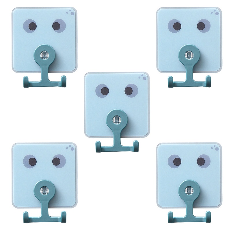 Set 5 Móc Nhựa Treo Đồ Hai Đầu Xoay Được Đa Ứng Dụng