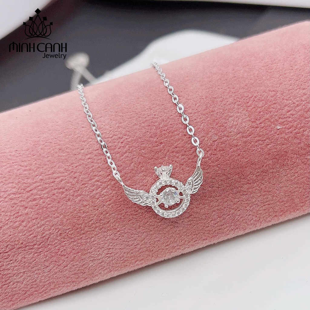 Vòng Cổ Bạc Chiếc Nhẫn Đôi Cánh Thiên Thần - Minh Canh Jewelry