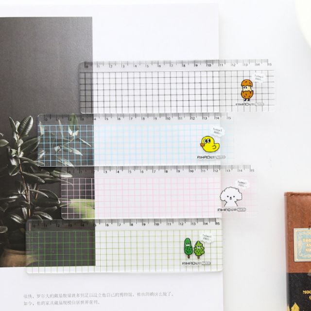 Thước kẻ nhựa cứng cute
