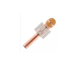 Mic karaoke bluetooth kèm loa hát hay và to WS-858 hỗ trợ Audio out, thẻ nhớ, usb