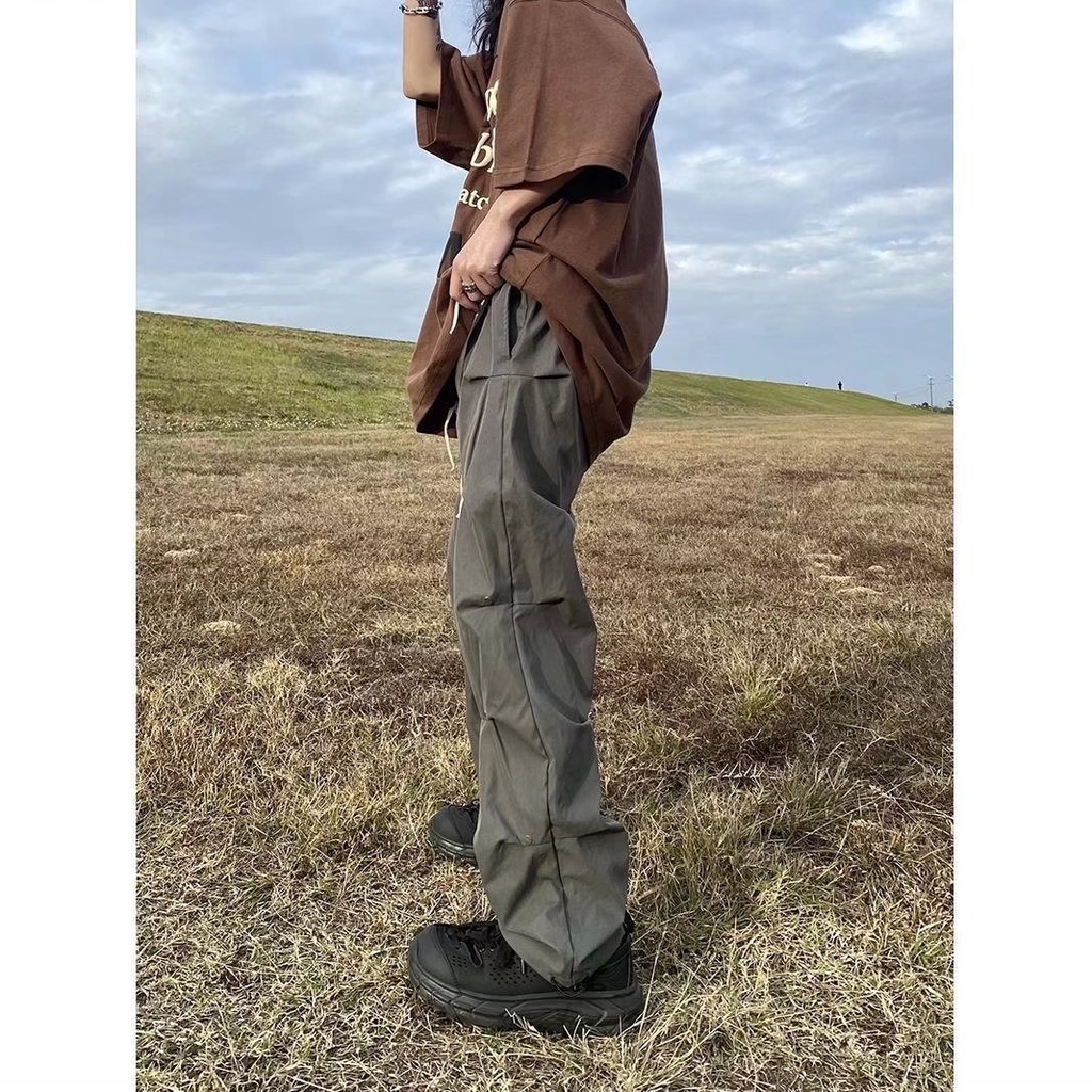 Quần Thể Thao Dài Đến Mắt Cá Chân Phong Cách Hip Hop Đường Phố Hàn Quốc Thời Trang Mùa Xuân Cho Nam Và Nữ