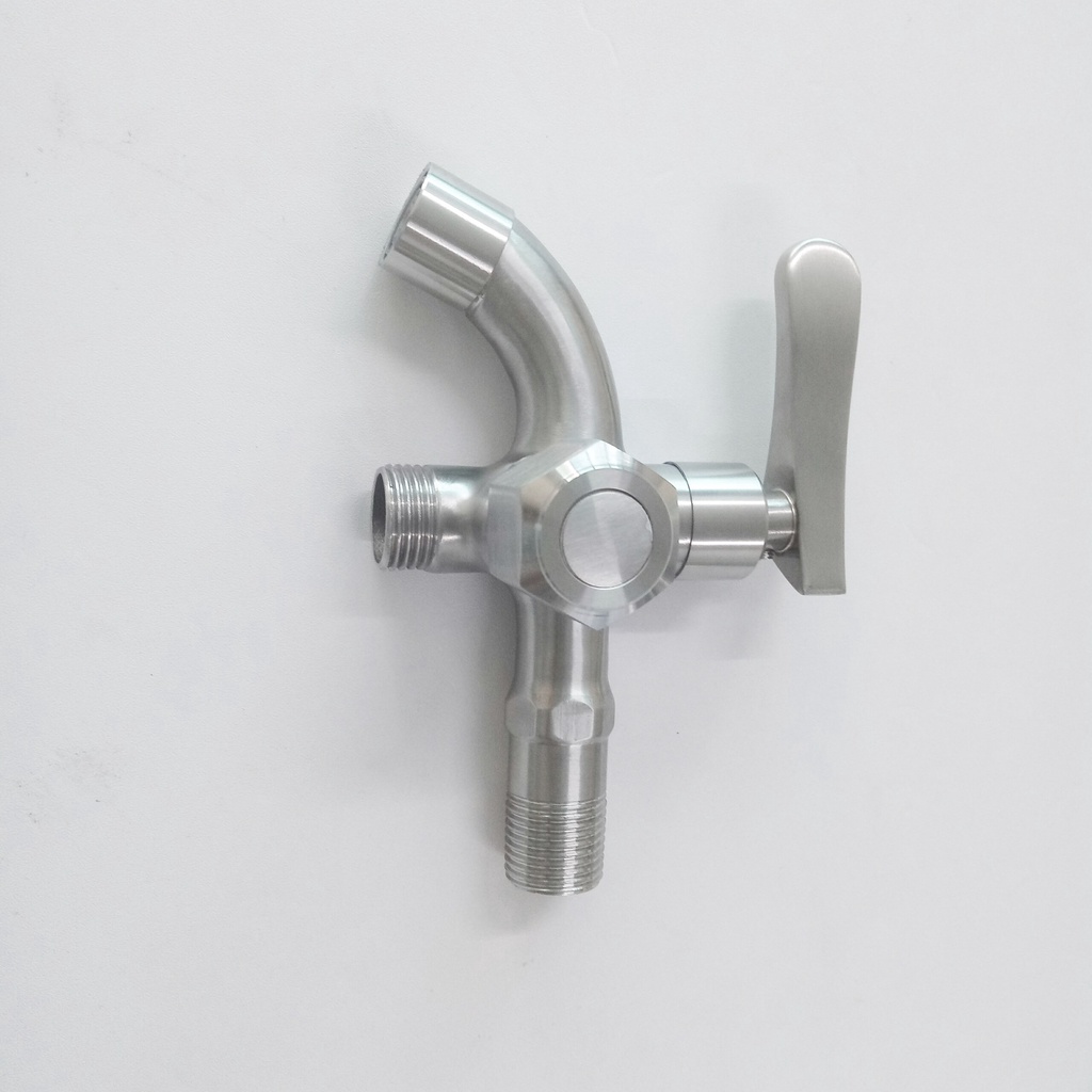 Củ sen lạnh nhà tắm 1 đường nước làm từ INOX 304 cao cấp chống gỉ dùng cho hệ thống vòi sen, vòi nước