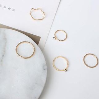 Bộ 5 Nhẫn Thời Trang Cá Tính