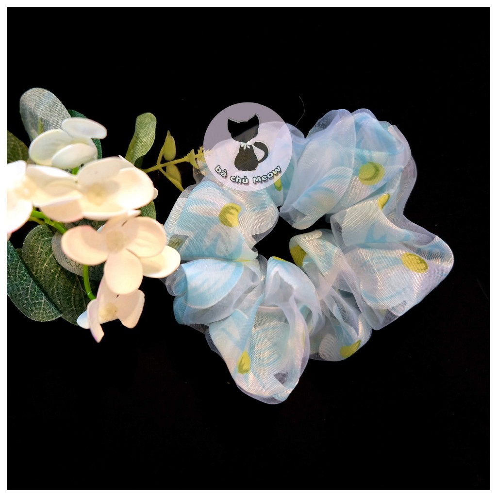 Dây cột tóc - Đồ cột tóc phong cách Vintage - Scrunchies dễ thương