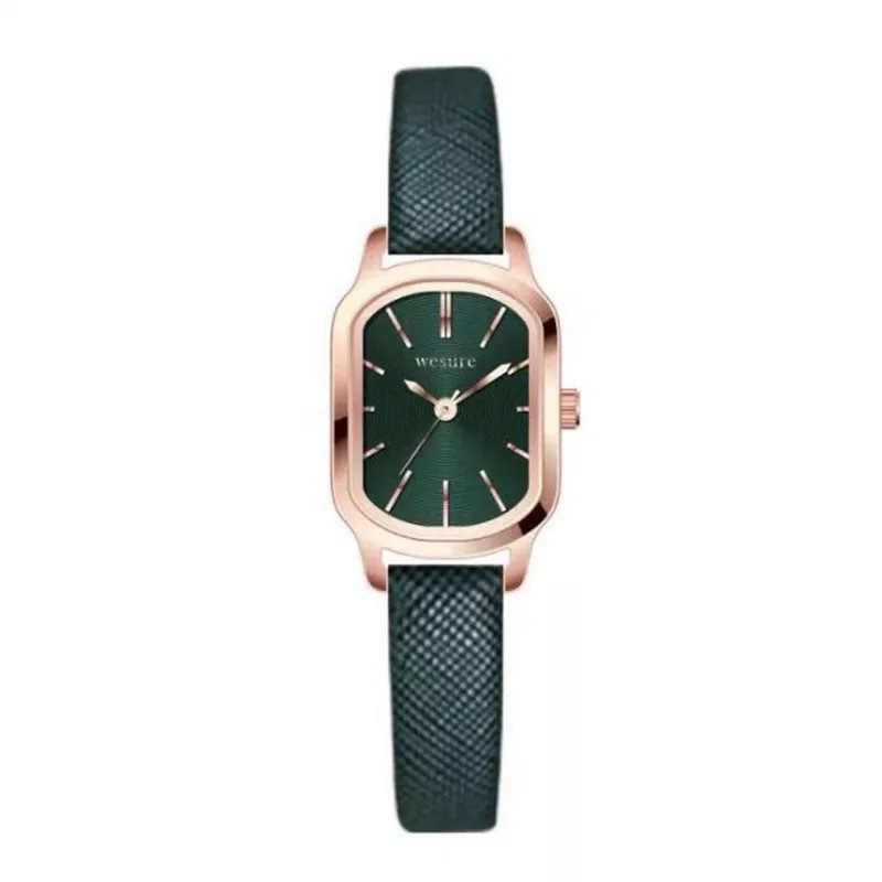 Boutiques Korea wesure Watch Women's INS-Style Simple Retro Temperament Small Table Student Quartz Small Green Table Wom