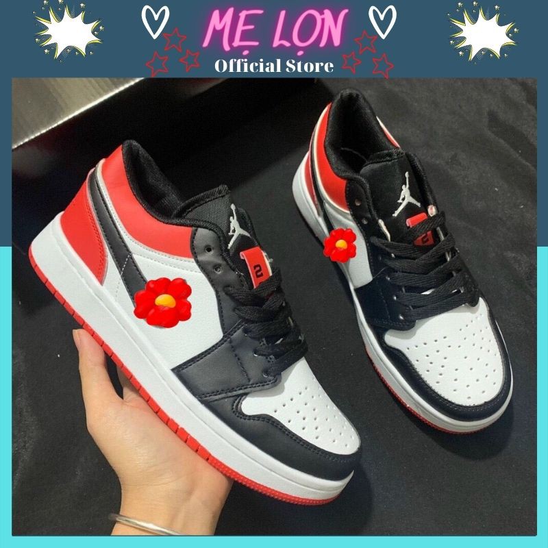 Giày Sneaker 😍FREESHIP😍 Giày JD Đỏ Cổ Thấp - Giày Độn Đế Full Size Nam Nữ