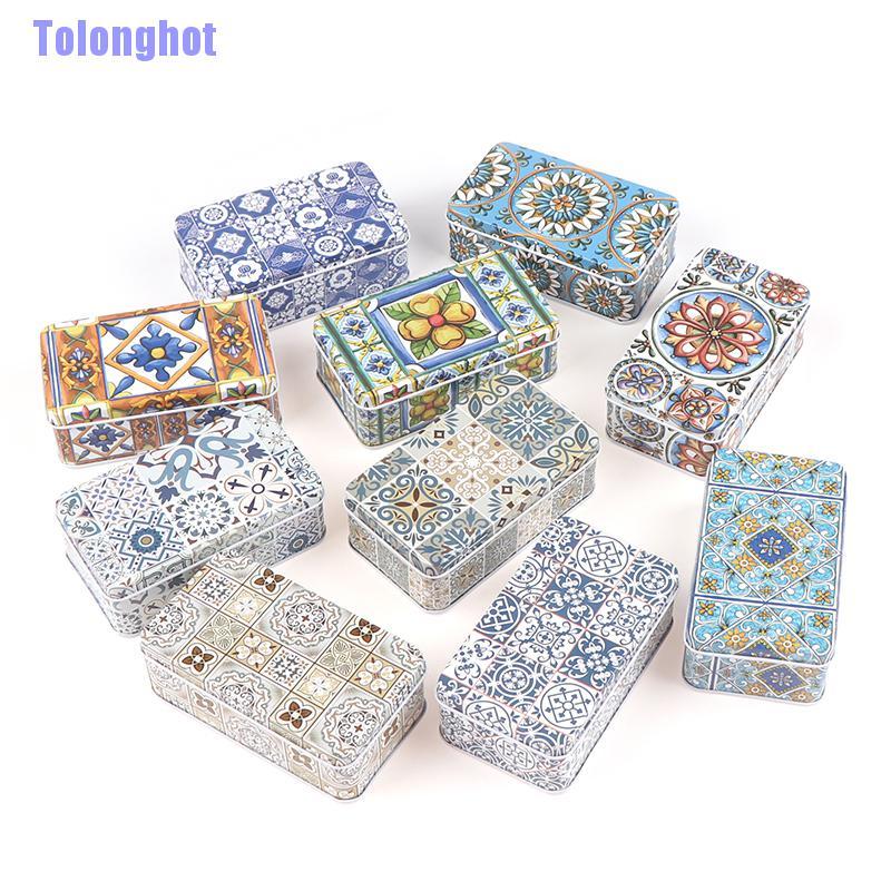 Hộp Thiếc Hình Chữ Nhật Kích Thước 11.5x6.5x4cm